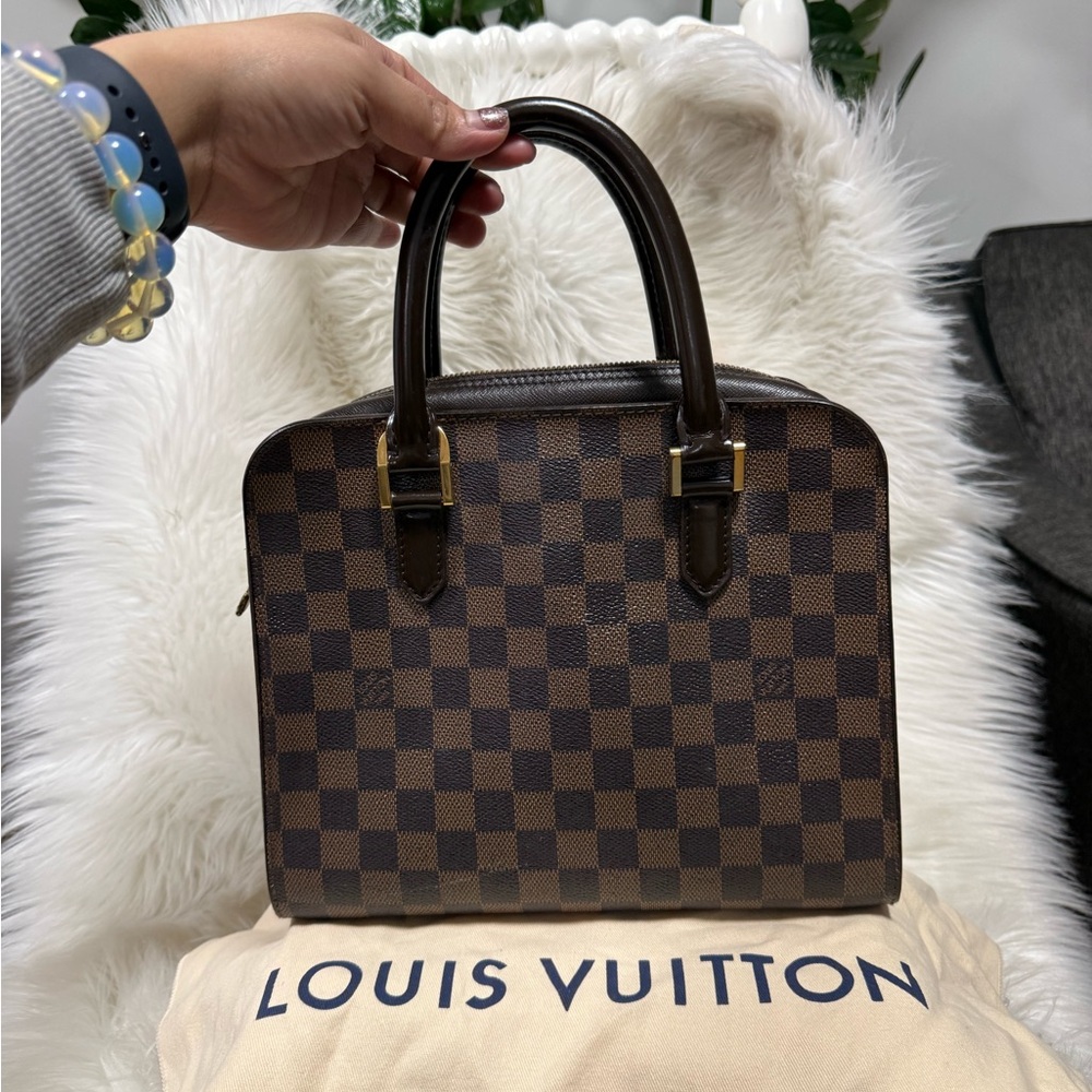 Authentic Louis Vuitton Triana Top-Handle Satchel